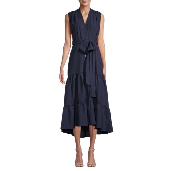Kobi Halperin Navy High-Low Dress NWT - Picture 1 of 15